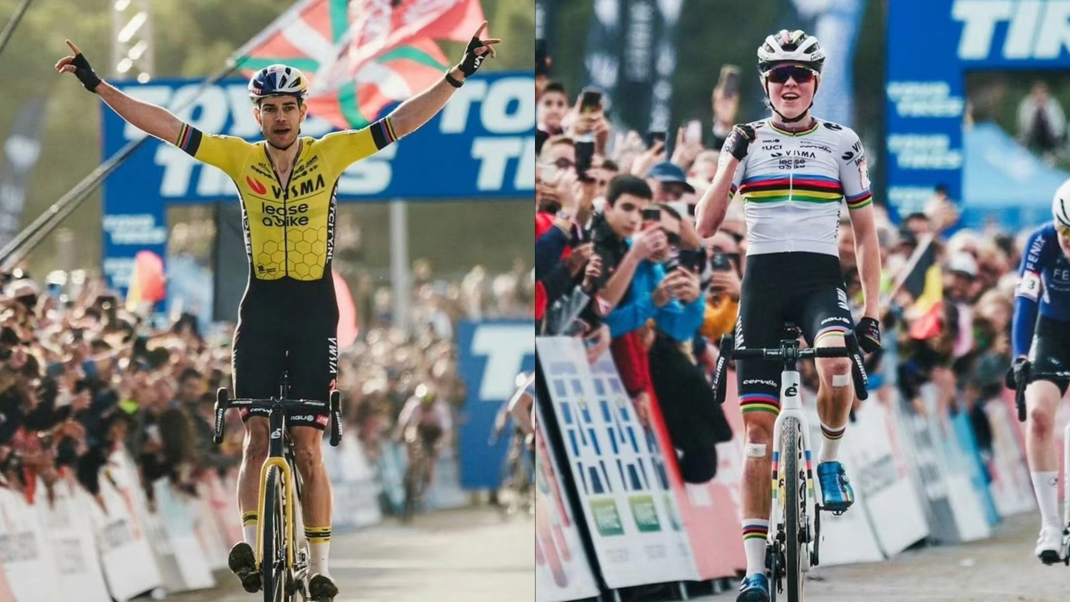 Het moment van glorie van Wisma Racing, de dubbele overwinning van Van Aert en Van Empel